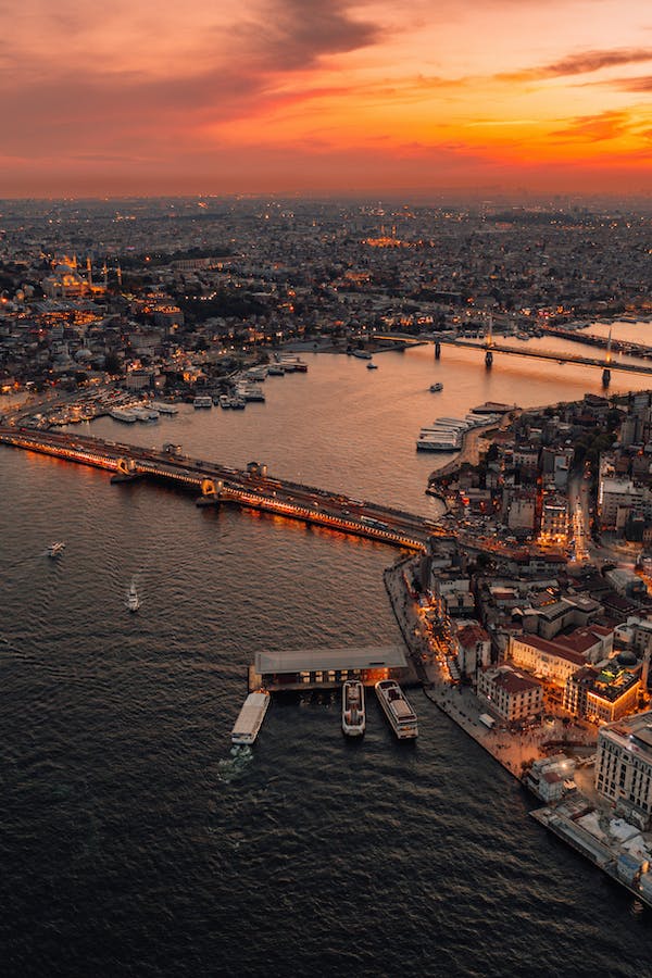 Galata Brücke bei nacht