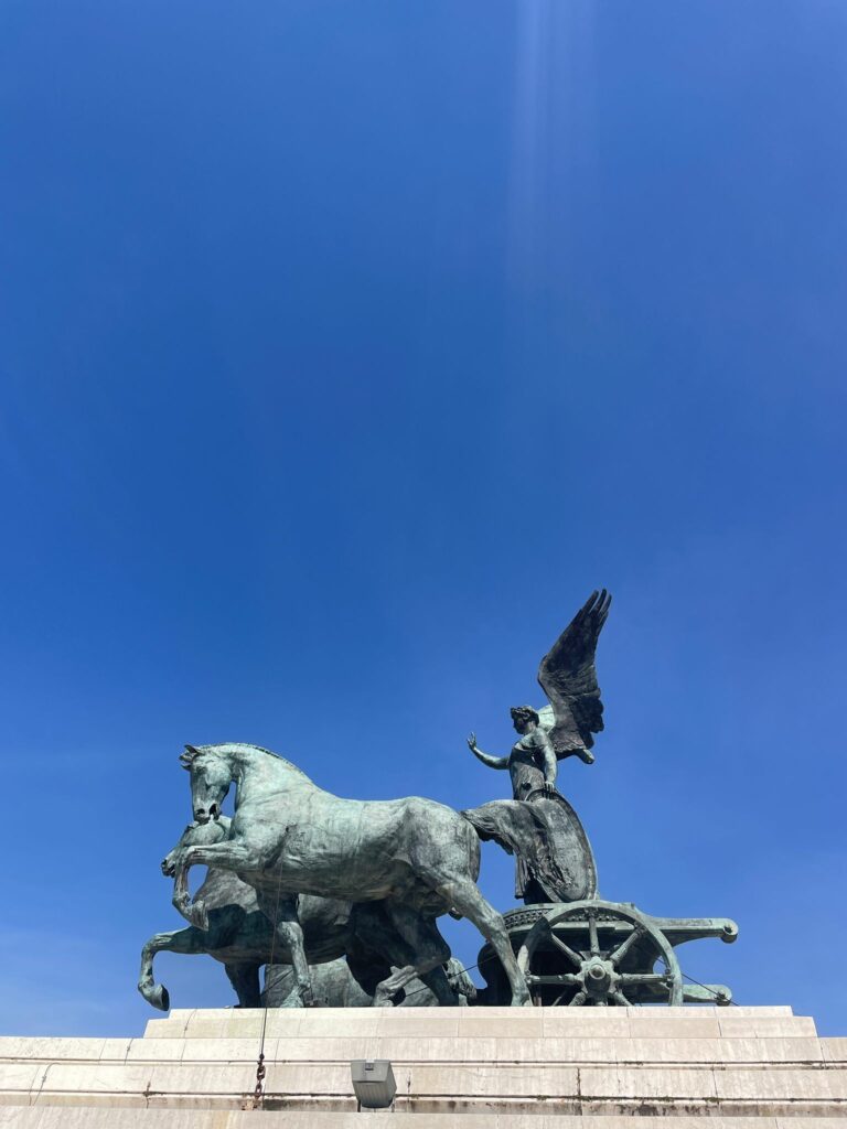 Vittorio Emanuele II Statue Engel in Rom 